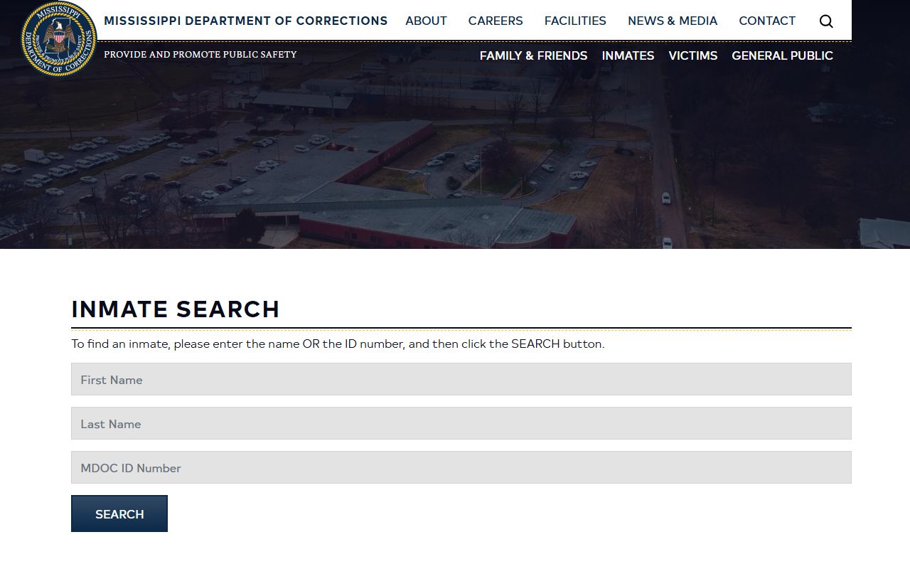 Lincoln County criminal court records state custody lookup on the MDOC inmate search